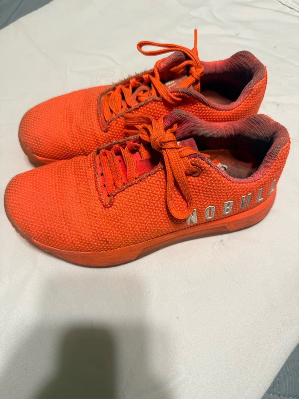 NOBULL Bright Orange Athletic Mesh Sneakers